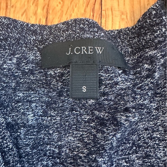 J Crew Sweater Womens S Blue Long Sleeve VNeck Merino Wool Linen Lightweight (O - Picture 11 of 11